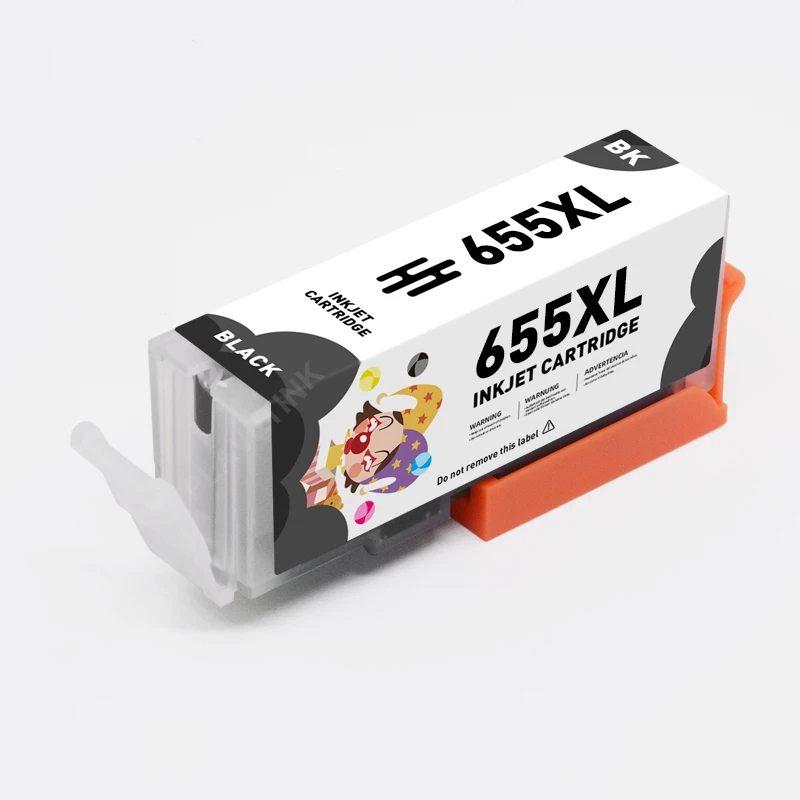 Чернильный картридж Plavetink 655XL 4 цвета для принтера HP 655 XL совместимый с Deskjet 4615 4625 3525