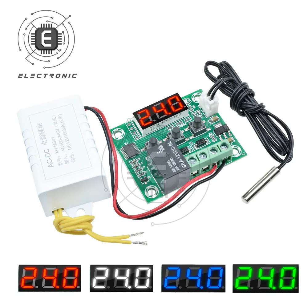 

AC 110V-220V W1209 Digital Temp Thermostat Temperature Controller Thermoregulator Incubator Sensor Relay Switch -50-110C