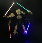 Световой меч Kyglaring светодиодный длина 12 см) для фигурки генерала гривуса Дарта Вейдера Уайт шторм (только светильник включен)