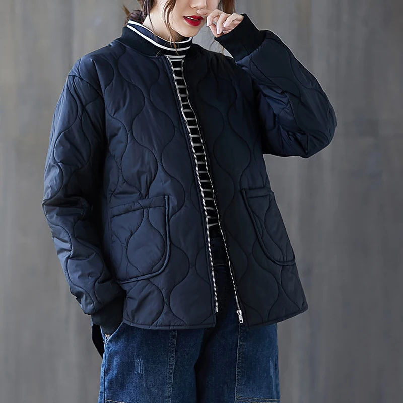 Autumn and winter new style women's art  short baseball uniform cotton jacket  women coats and jackets winter  Cotton