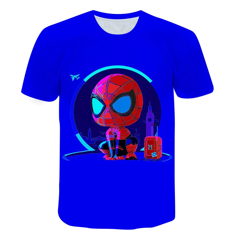 

Clothing for girls Anime Amazing Spidermans 3D Printed T-Shirt Kids Harajuku Costume children clothing Boys Short Sleeve Tops