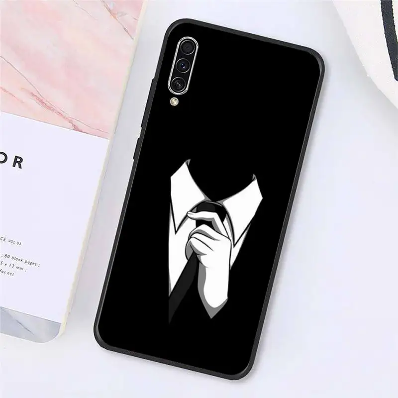 

Man animal Suit Shirt Tie Phone Case For Samsung galaxy A S note 10 7 8 9 20 30 31 40 50 51 70 71 21 s ultra plus