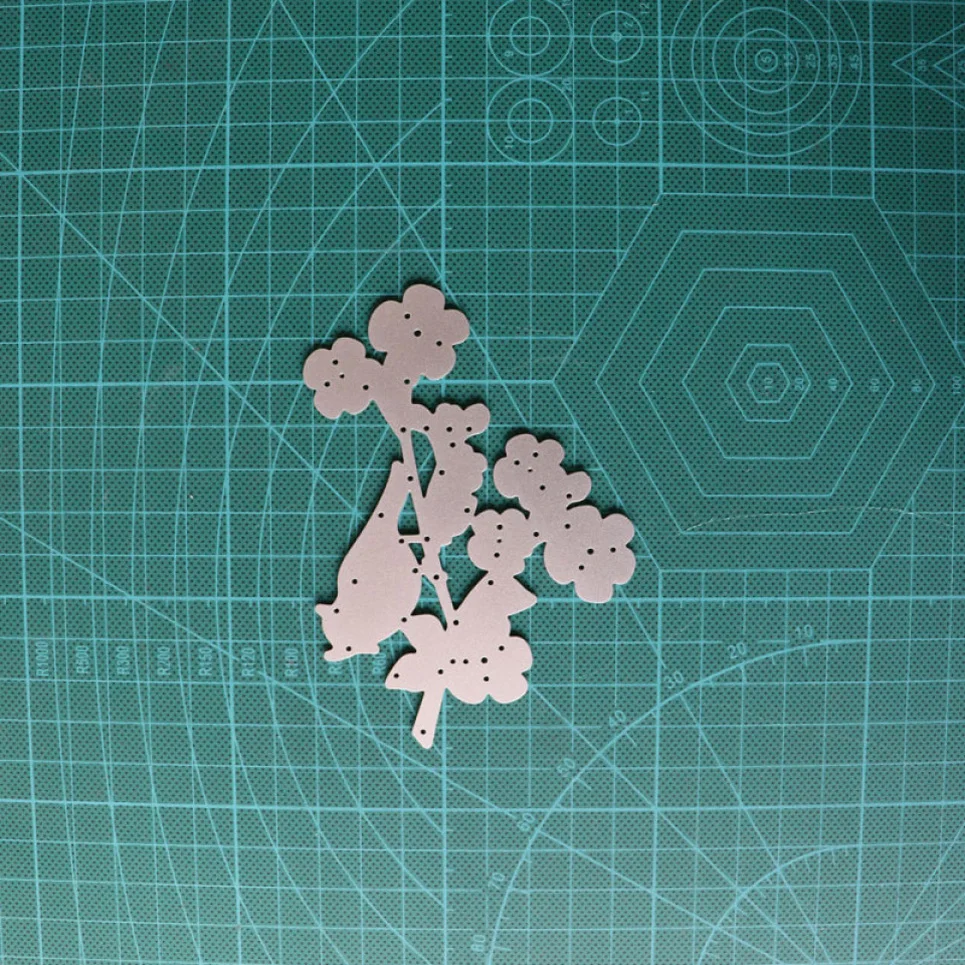 Металлические Вырубные штампы в виде веток птиц и листьев для изготовления