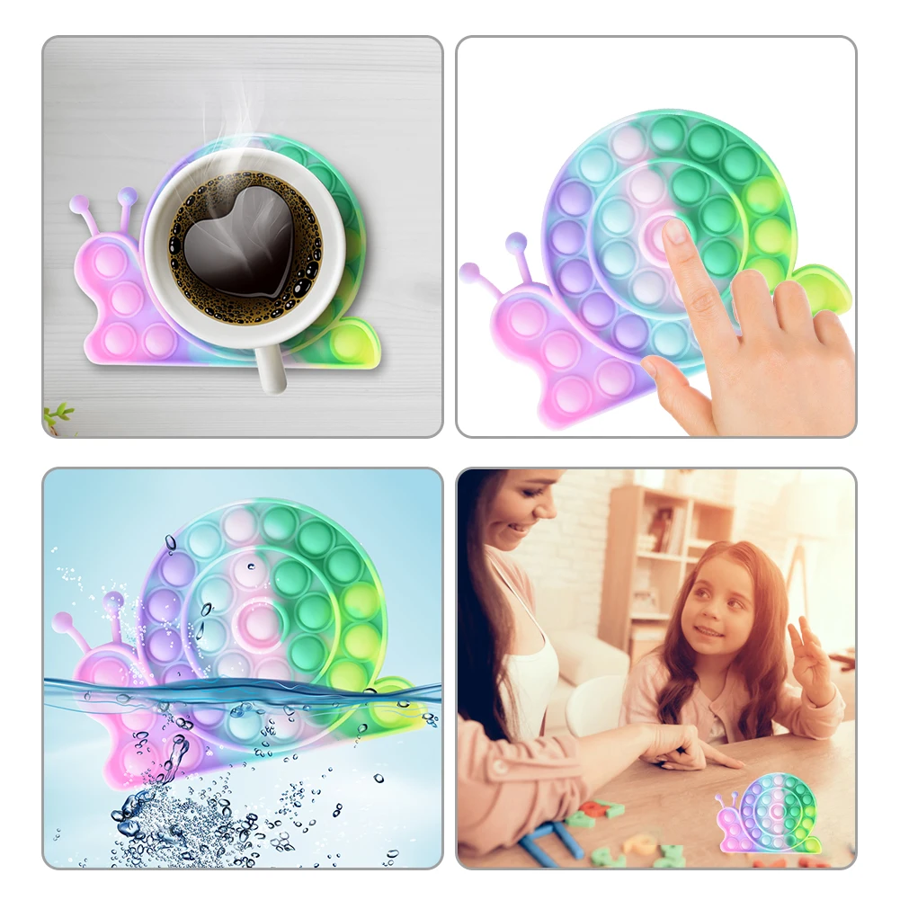 

Toy Bubble Sensory Autism Squishy Stress Reliever Toys Adult Child Funny Anti-stress Snail Shape Reliver Stress