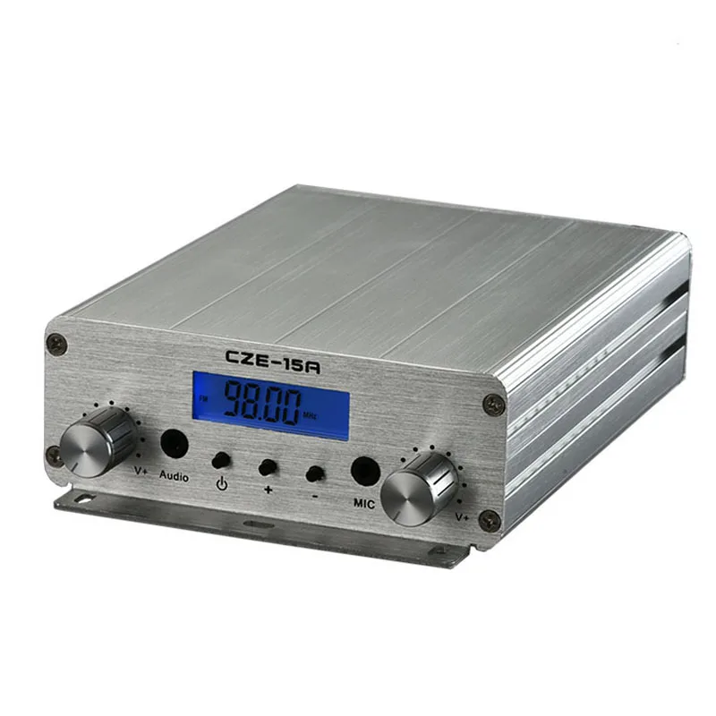 CZE 15A15W 15 Вт FM трансляционный передатчик 87 МГц 108 для церкви + источник питания