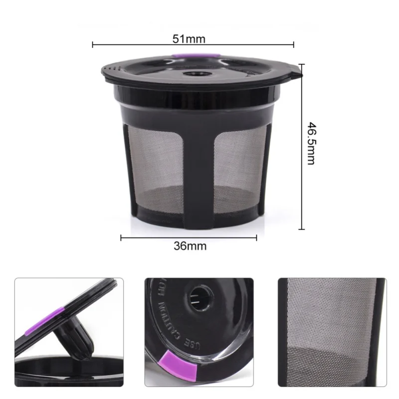 Refillable Coffee Capsule Reusable Filter Holder Pod Compatible Stainless Steel 304 Mesh With KEURIG 2.0 1.0 | Дом и сад