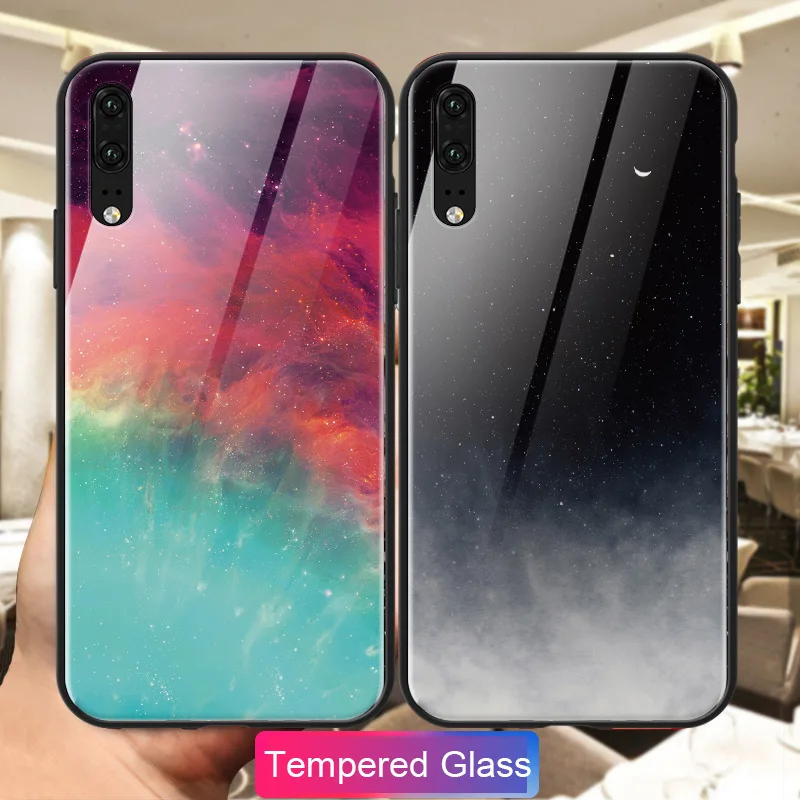 Стеклянный чехол для телефона Huawei P9 P10 P30 P20 P40 Lite Y9S Y9 Prime 2019 Honor 8X 8S 8C 10i 10 20 20S