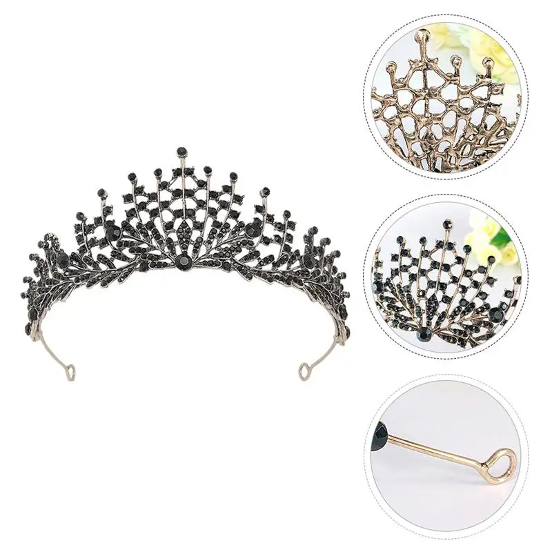 

1Pc Practical Durable Elegant Convenient Delicate Bride Crown Wedding Bride Headdress for Party