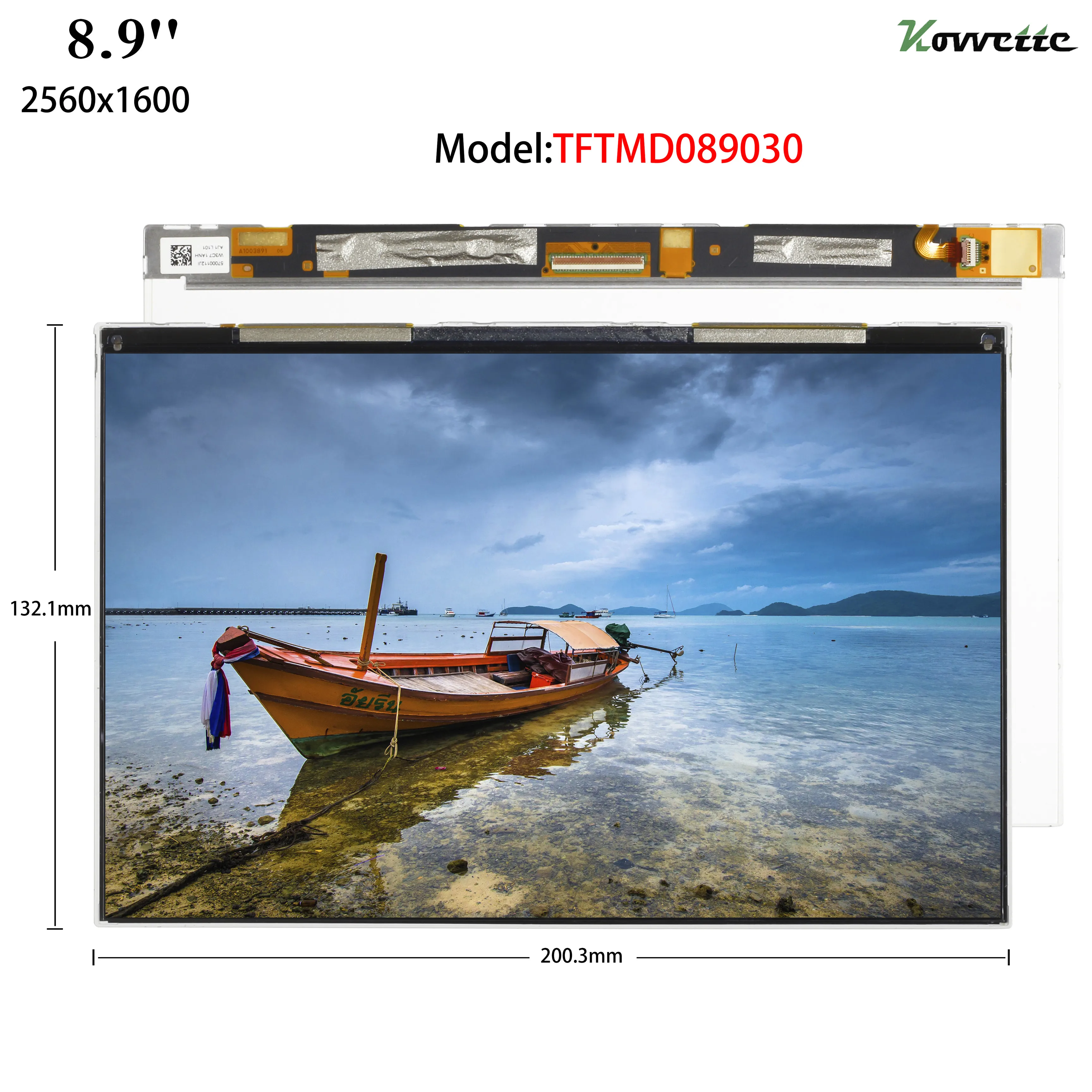 8 9 ''JDI Светоотверждаемый 2560*1600 ЖК-экран TFTMD089030 для 3D-принтера и проектора