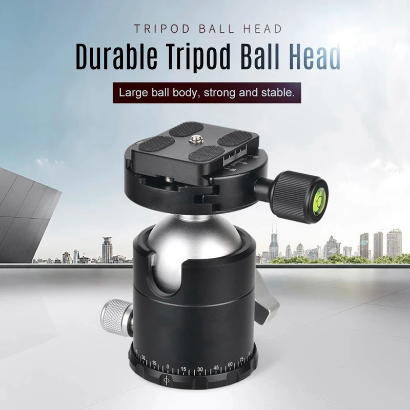 Головка штатива для камеры из алюминиевого сплава панорамная шаровая с