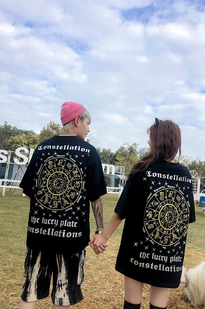 Мужская хлопковая футболка с коротким рукавом модный дизайнерский Топ Harajuku лето