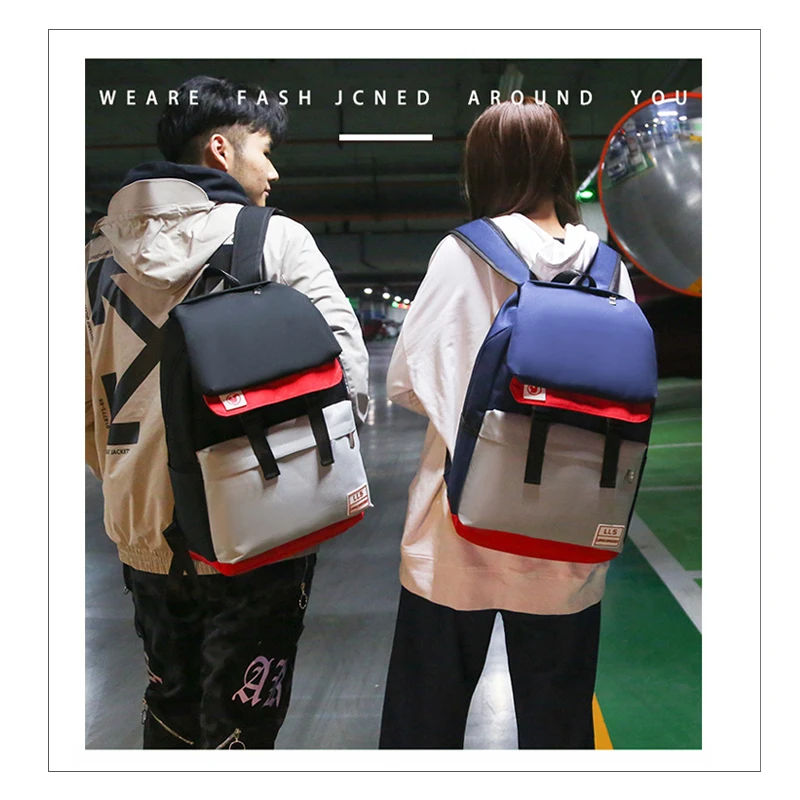 

2021 Fashion Stitching Backpack For Teenagers Girls Kids Boys Bolsa Escolar Children Choolbags Laptop Student Travel Backpack