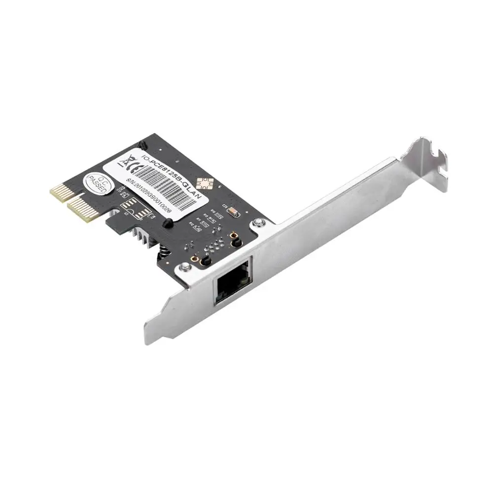 Сетевой адаптер IOCREST 2 5 GBase T Gigabit с 1 портом 2500 Мбит/с PCIe ГБ Ethernet карта RJ45 LAN