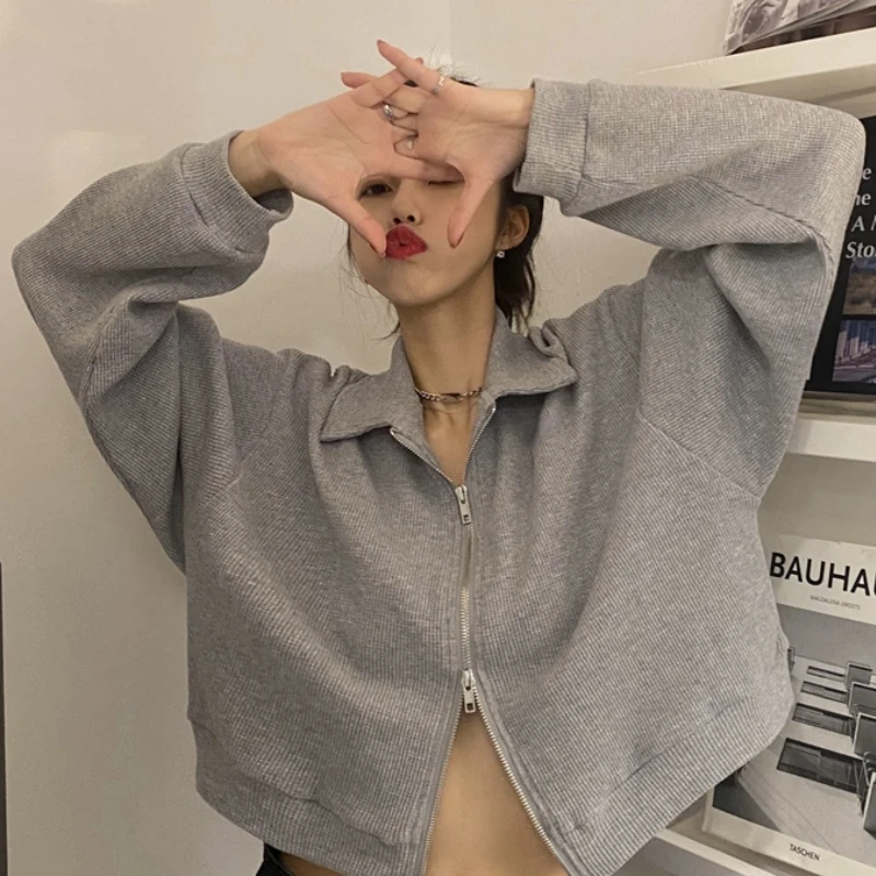 Укороченные куртки Женские базовые универсальные осенние дизайнерские женские