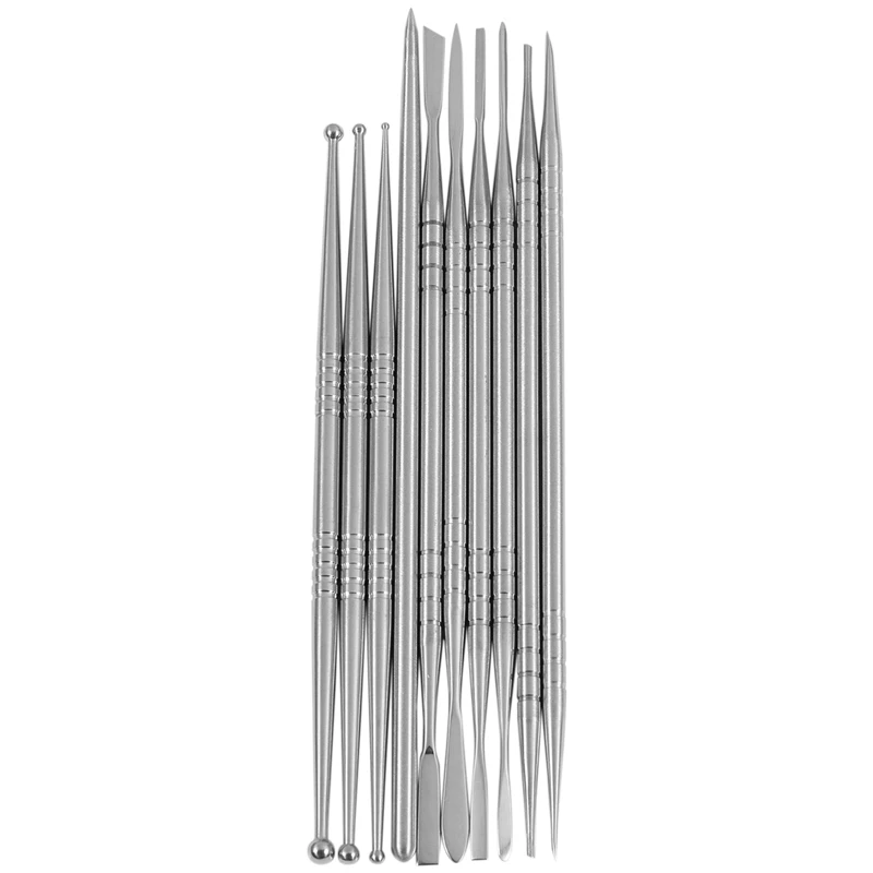 

Hot 10Pcs Stainless Steel Clay Sculpture Engrave Tools for Modeling Carving Crafts Ceramic Sculpting Tools