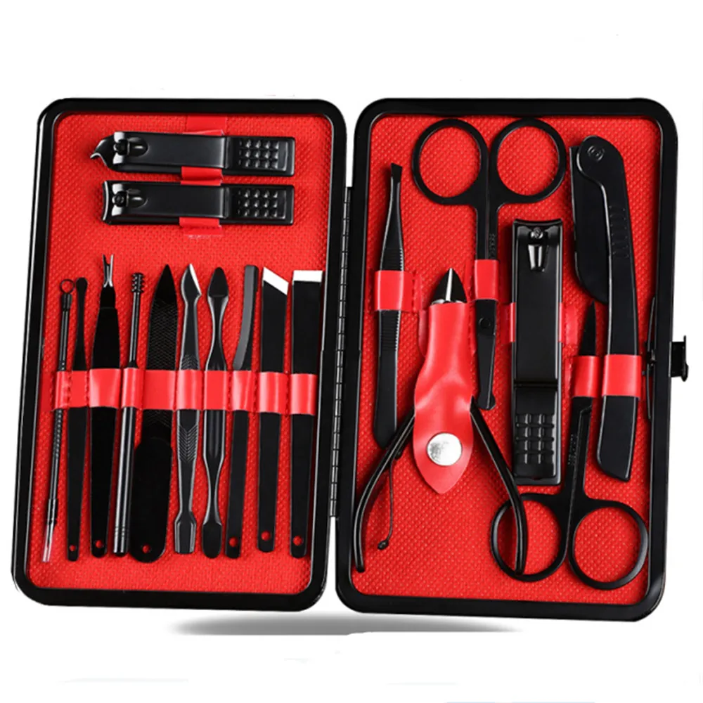 

18PCS Nail Clipper Set Nail Scissors Nail Scraper Nail File Nail Tools Sets Manicure Gift Set Nail Set Manicure Kit Pedicure Set