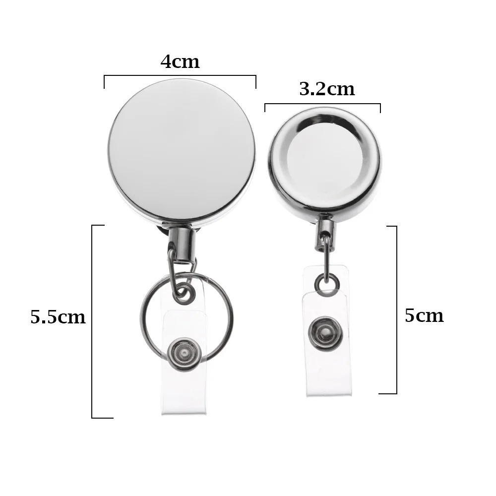1 шт. выдвижной металлический брелок держатель для карт|Бейджи и аксессуары| |