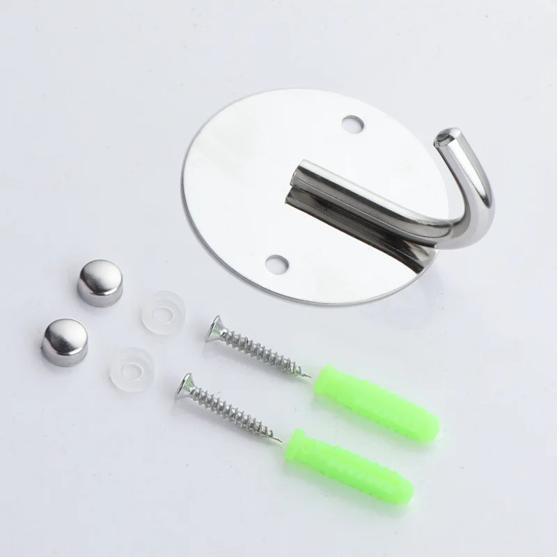 Круглый крючок из нержавеющей стали настенный для ванной комнаты пальто