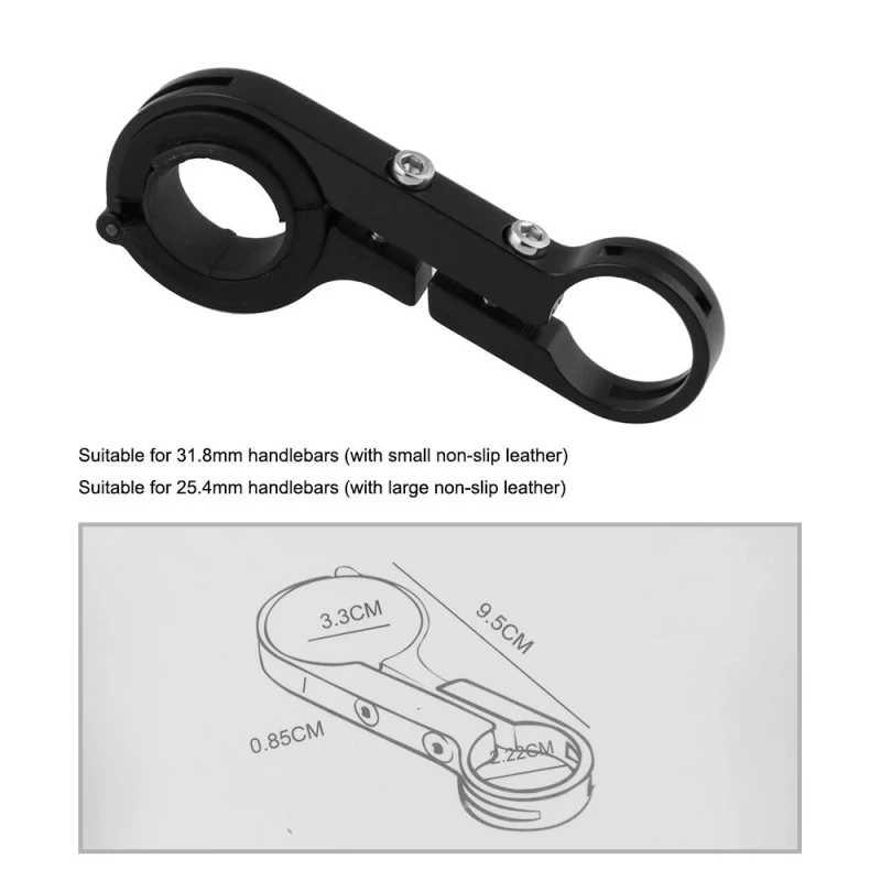 1 комплект кронштейн для фары Алюминиевый сплав удлинитель руля велосипеда