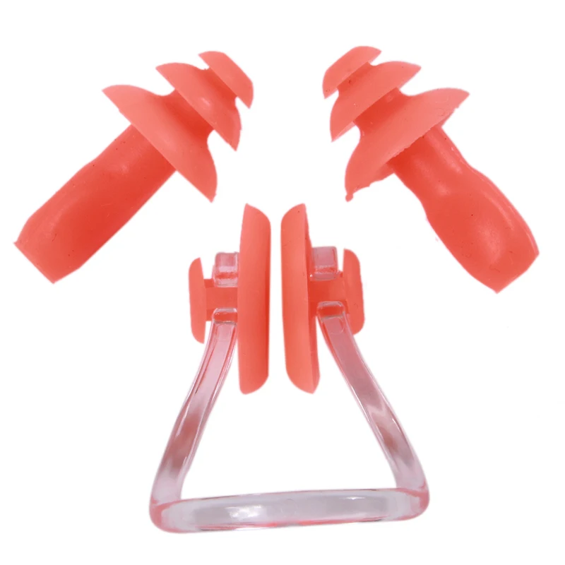 

Waterproof Soft Swimming Earplugs Nose Clip Case Protective Prevent Water Protection Ear Plug Soft Silicone Swim Dive Supplies