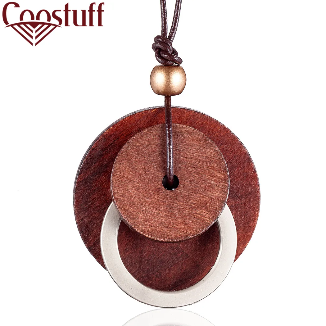 Аксессуары бижутерия Женская круглая подвеска из сандалового дерева украшение