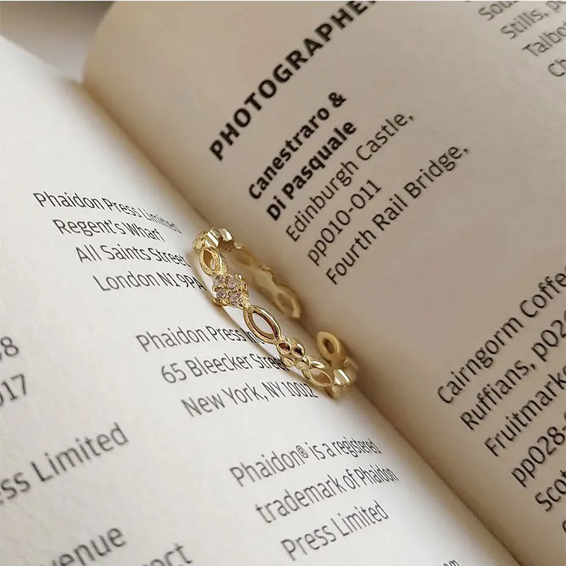 

YC3552R S925 Sterling Silver Sense of Fashion Design Plum Adjustable Zircon Ring Gift Party Banquet Woman Jewelry Ring 2021