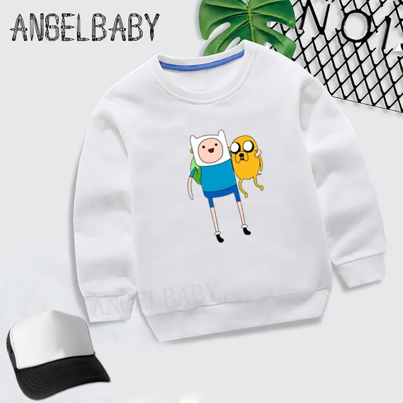 Детские Adventure Time Finn and Jake дизайн худи для мальчиков и девочек Толстовка детские