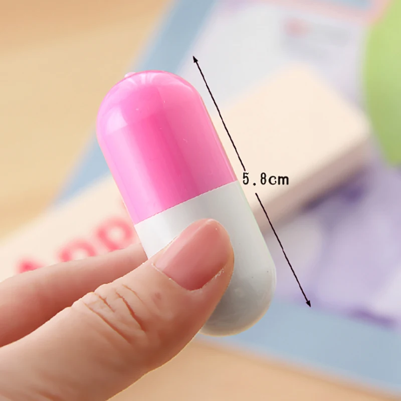 

Korea Creative Stationery Pill Pen Cartoon Gel Pen Spoof Pill Retractable Pen Cute Expression Ball Pen Novelty Toy Children Gift