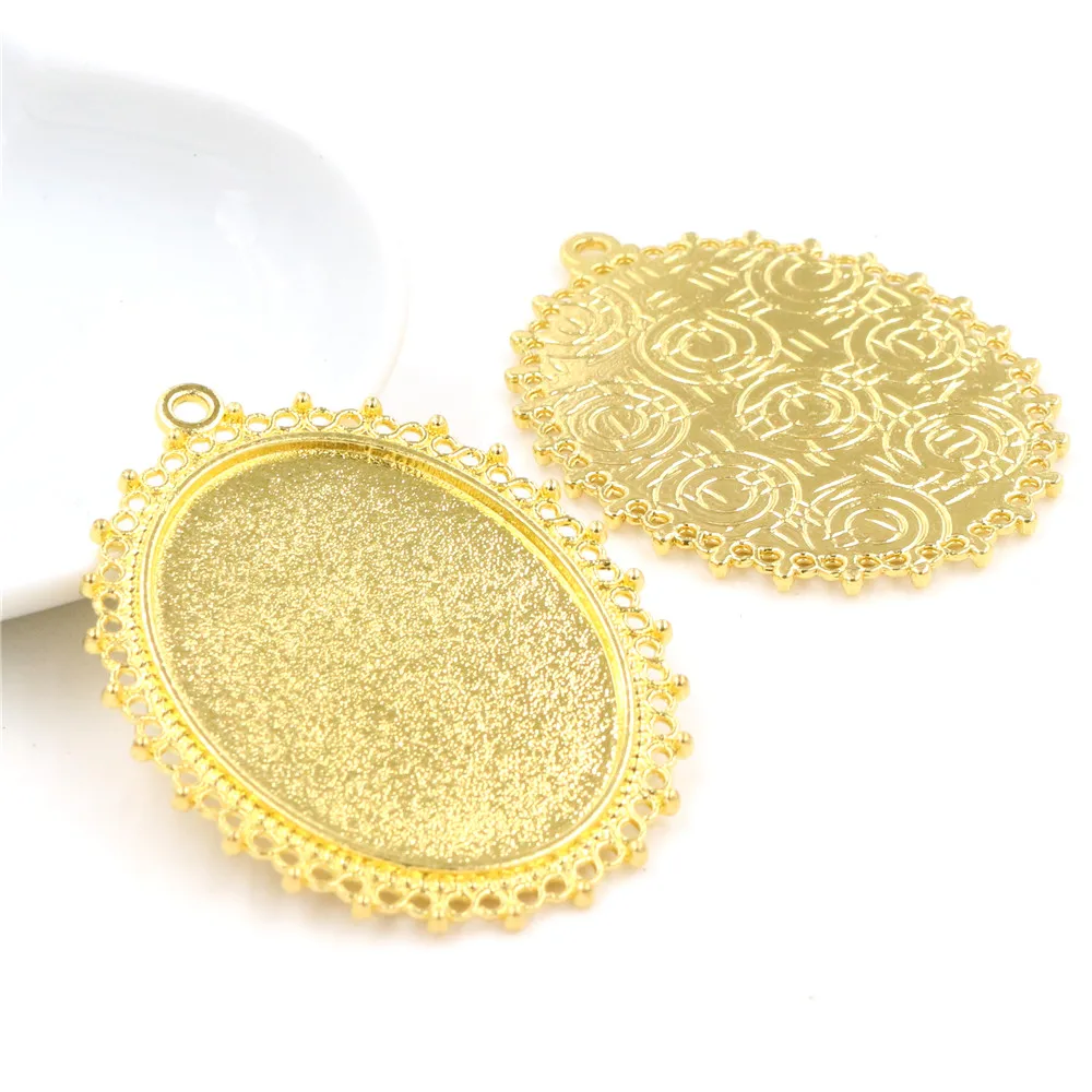 5 шт. 30x40 мм Внутренний размер античное серебро/позолота бронза 7 цветов пирсинг