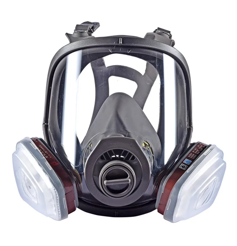 

New Arrival Full Face Gas Mask Adjustable Facepiece Painting Spraying Chemical Respirator Dust mask Replace for 3M 6800 Type