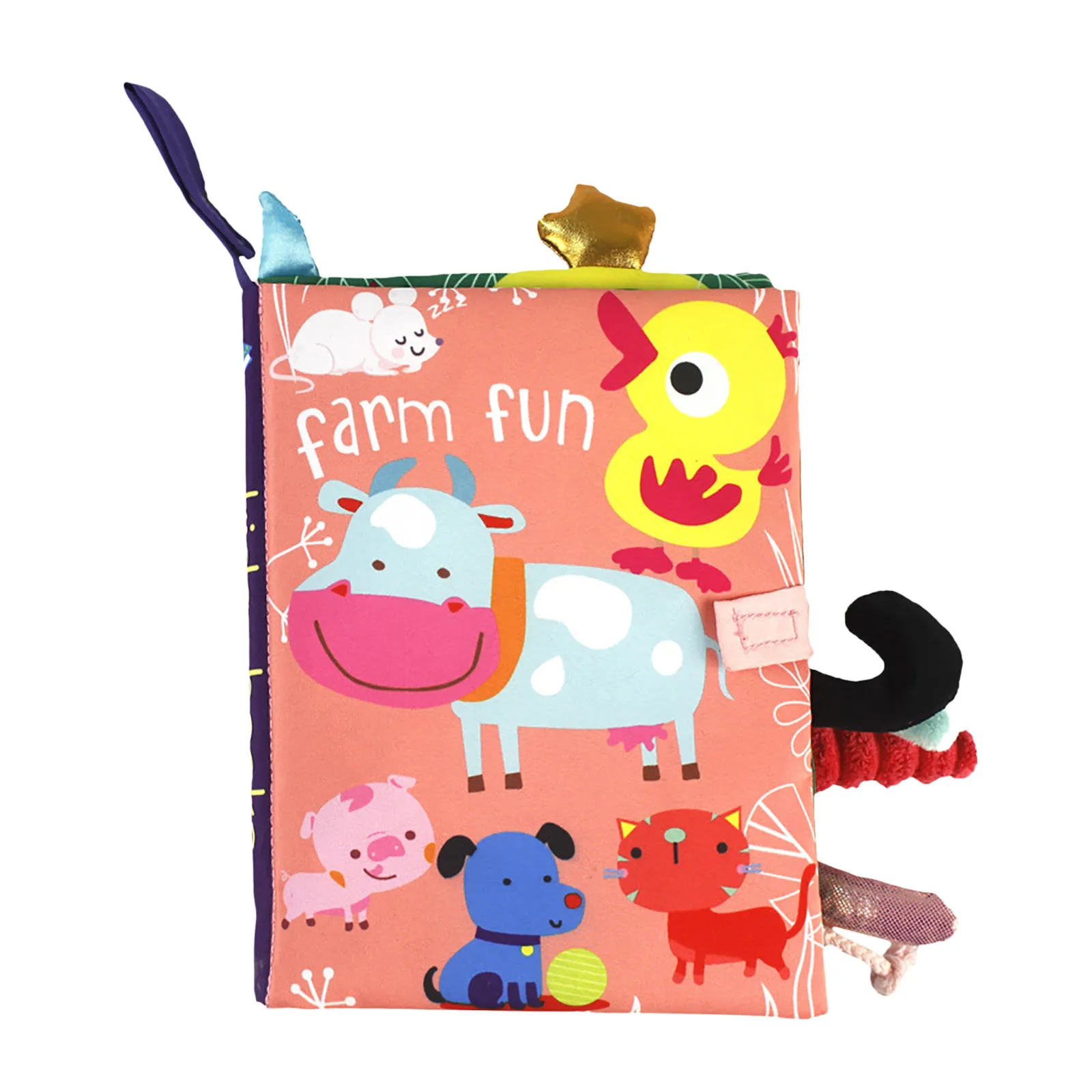 Детская игрушка для ванной 3d Животные кавайные хвосты тканевая книга Детский