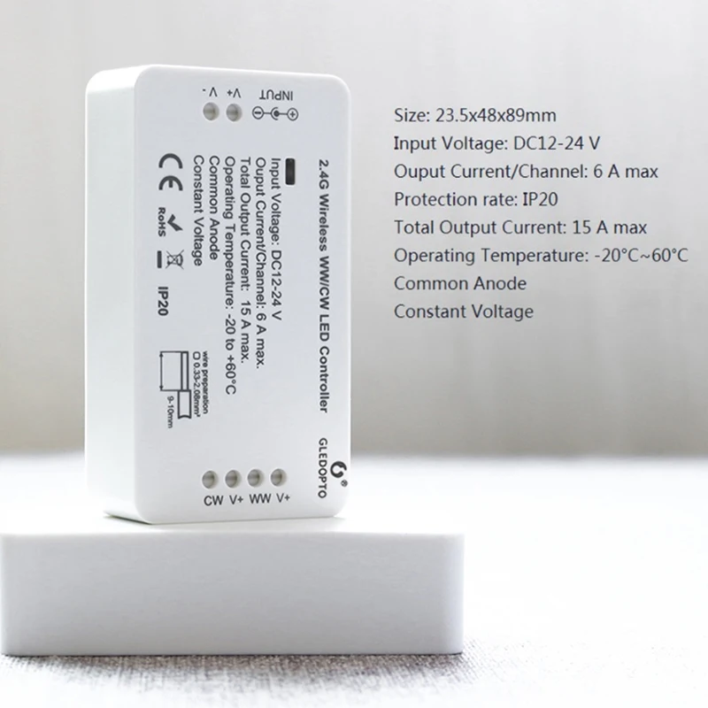 G светодиодный OPTO WW/CW Смарт Управление Zigbee Системы Беспроводной освещение 12V 24V Rgb