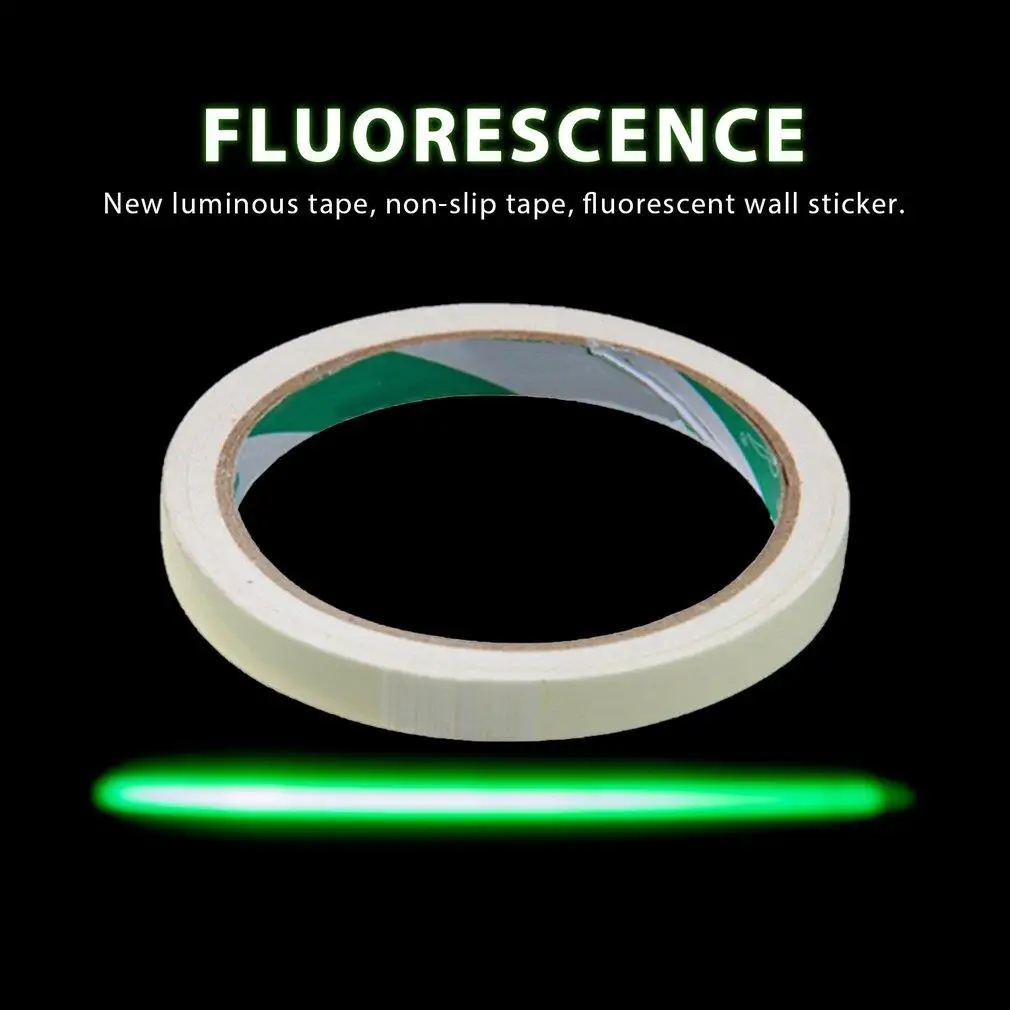 

Luminous Tape 1.5cm*1m 12MM 3M Self-adhesive Tape Night Vision Glow In Dark Safety Warning Security Stage Home Decoration Tapes