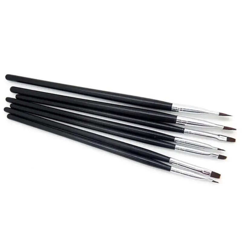 7 шт. кисти для маникюра с черной ручкой | Красота и здоровье