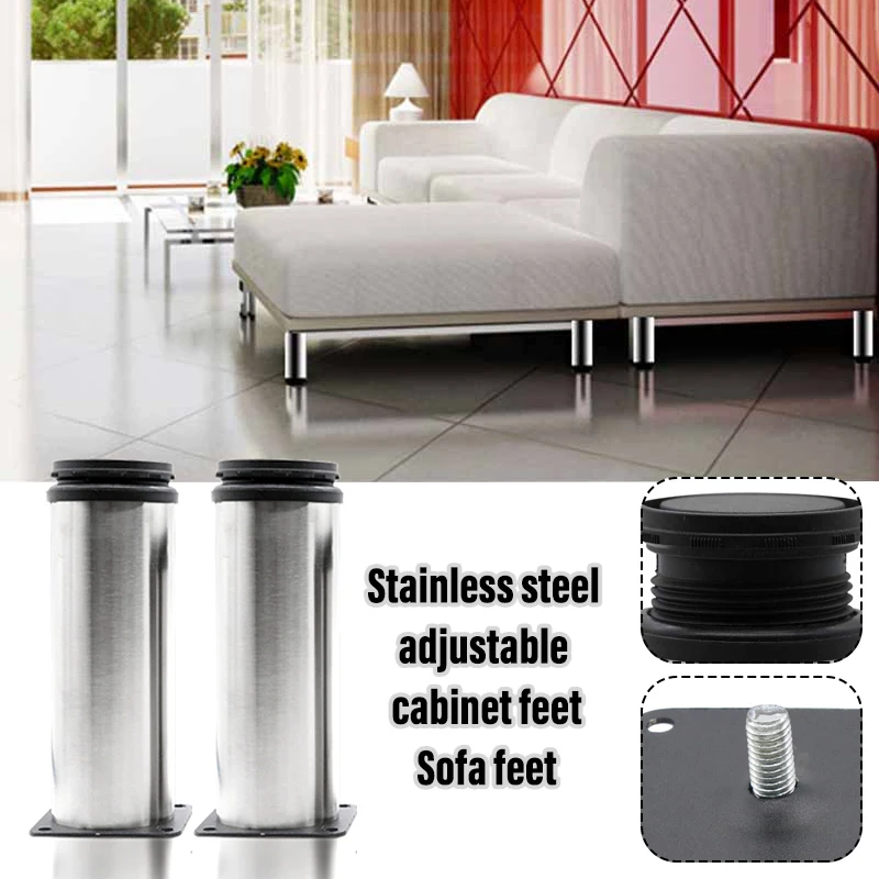 

Регулируемые ножки из нержавеющей стали, диван-шкаф полки шкафа, ножки мебели для DIY мебели L66
