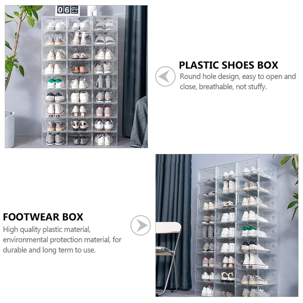 6Pcs Convenient Shoes Case Thickened Storage Boxes Container | Дом и сад