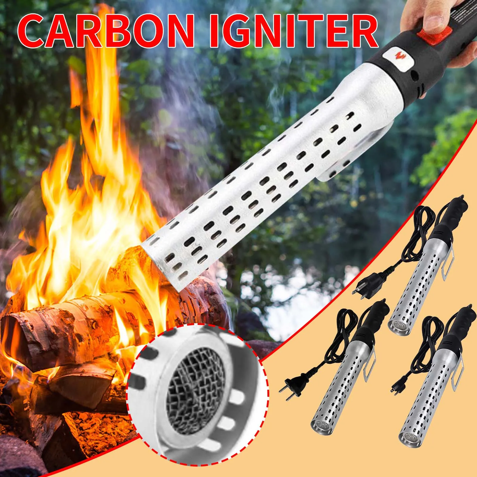 

Kitchen Lighters Electric Charcoal Igniter Is Suitable For Grill Wood Burning Fireplace And Fire Kitchen Lighters