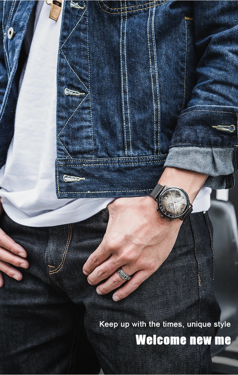 Fairwhale Relogio Masculino новые спортивные мужские часы с хронографом повседневные кожаные водонепроницаемые