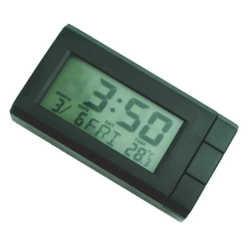 Car Thermometer With Backlightâ Function Digital Clock Indoor Temperature |