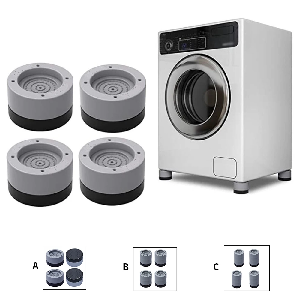 4 шт. Нескользящие резиновые подставки для стиральной машины|Подкладки под