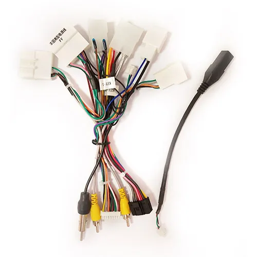 Power cable 10,1 дюймов 2din Автомобильная Радио панель для TOYOTA Corolla Altis- стерео панель Dash установка двойной Din CD DVD рамка - Название цвета: Power cable