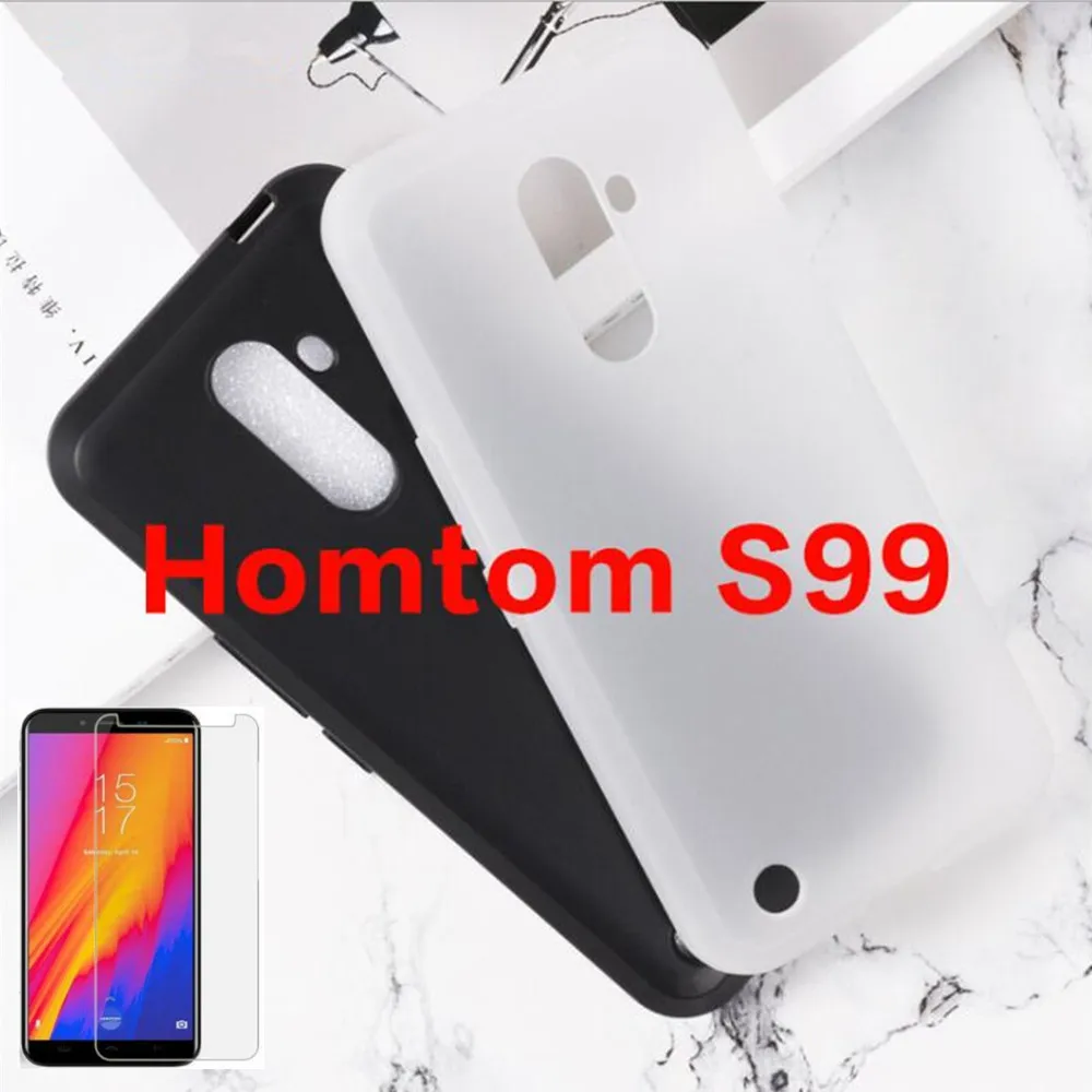 Чехол для HomTom S99 чехол S99i + Защитная пленка экрана из закаленного стекла