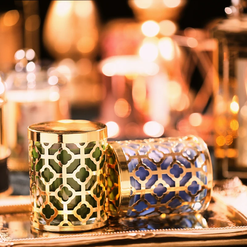 

COLOR SCENTED CANDLE METAL CANDLE CUP ENTRY LUXURY AROMATHERAPY SOOTHE CANDLES ROMANTIC HOME DECORATION FESTIVE WEDDING GIFT