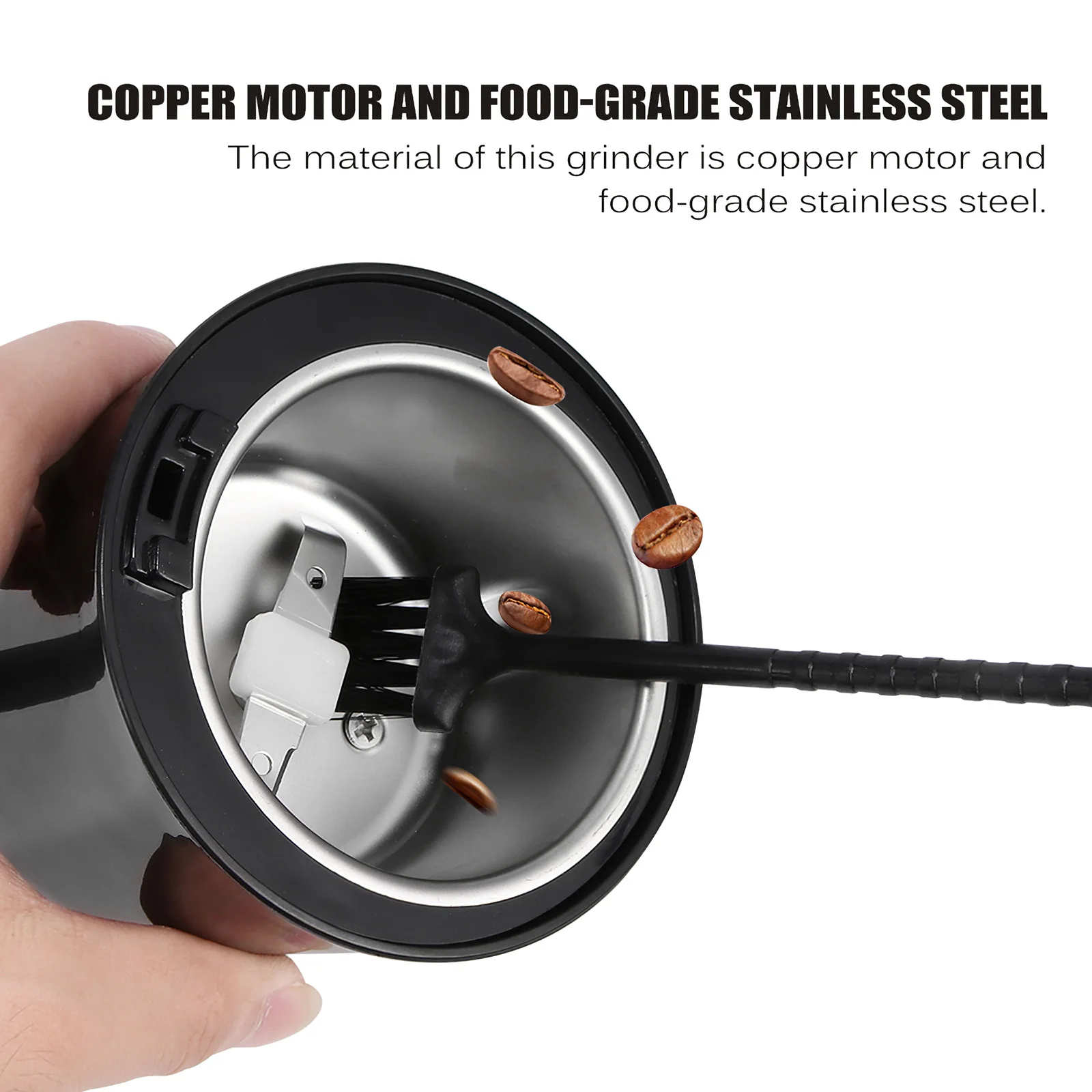 

Multifunctional Electric Coffee Grinder Cafe Grass Nuts Herbs Grains Pepper Spice Flour Mill Coffee Beans Grinder Machine