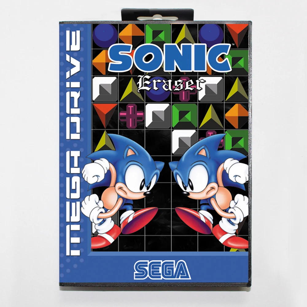 

Звуковой ластик 16 бит MD игровая карта для Sega Mega Drive/ Genesis с розничной коробкой