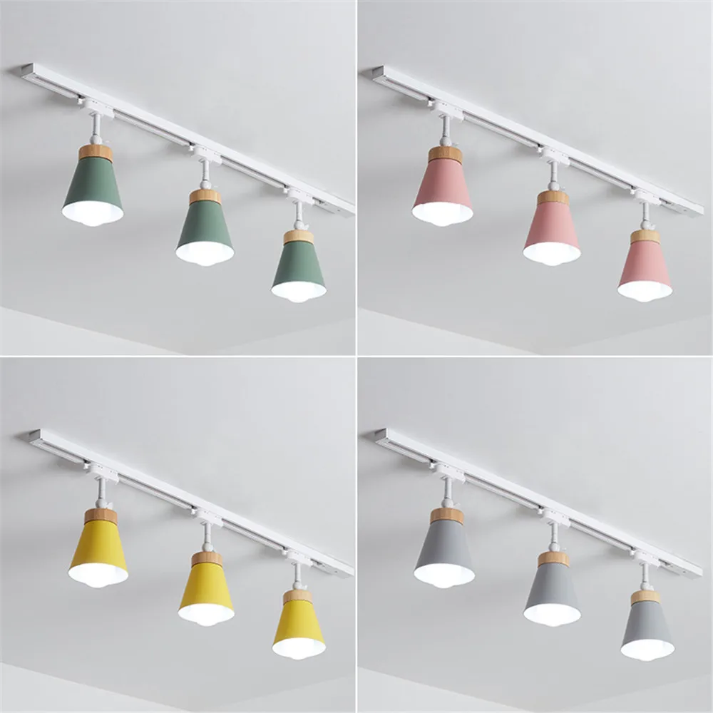 Lâmpada de Led com Trilho Holofotes de Teto com Iluminação Lâmpada com Rastreamento para Loja de Roupas E27 Led 12 Cheap Iluminação do percurso