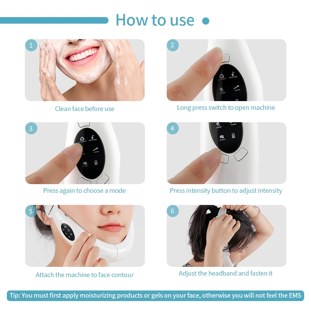 Электрический v-образный тонкий массажер для лица похудения лифтинг v-образная