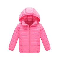 children boys jackets winter long sleeve hooded kids candy color outerwear casual coats kids girls clothes cyc061