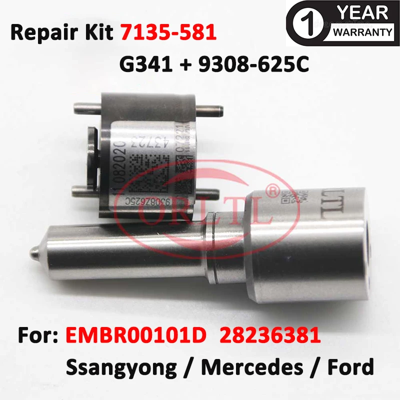 Форсунка G341 L341PBD/PRD инжекторный клапан 9308-625C ремонтные комплекты (7135-581) для 28236381