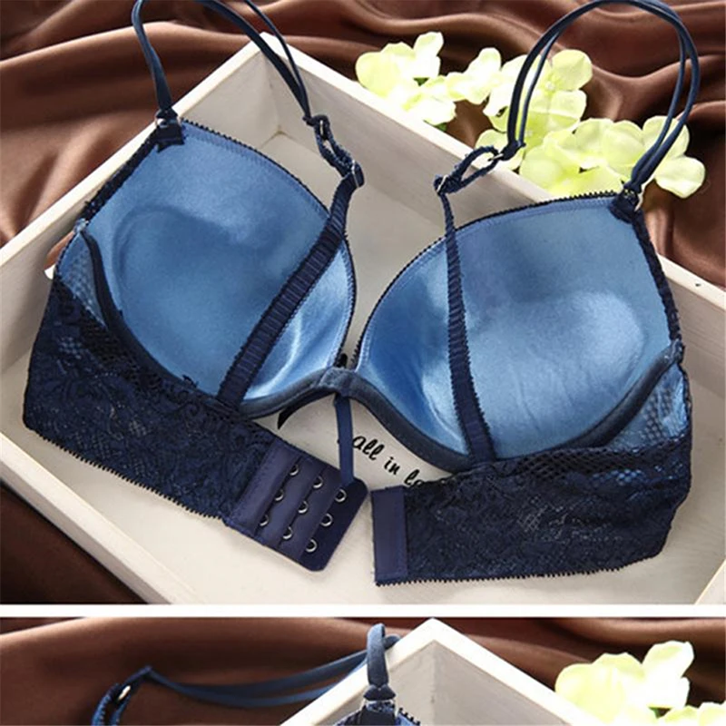 

6 Colors Brassiere Set Sexy Lace Bra Sets Comfortable Underwear Set Solid Crop Top Female Lingerie For Women Underwire Push Up